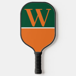 Coluna Laranja e Verde Monograma Pickleball
