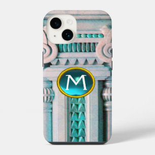 COLUNA MARÁVEL ELEGANTE, MONOGRAMA DE PINTA AZUL G
