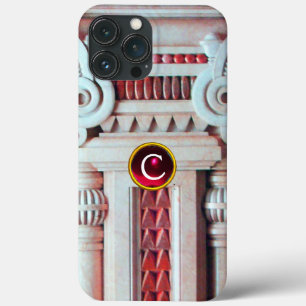 COLUNA MARÁVEL ELEGANTE, MONOGRAMA DE PINTA VERMEL