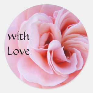 com adesivos de Amor Rosa Flor Espiral Rosa