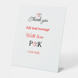 Com amor adicione o nome do casal obrigado que voc