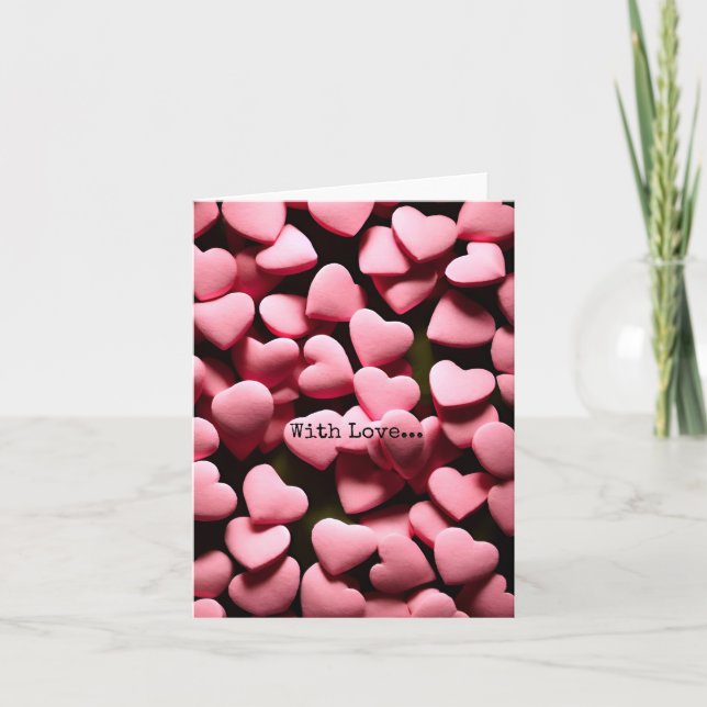 Com amor... Cartão de Festividades (Frente)