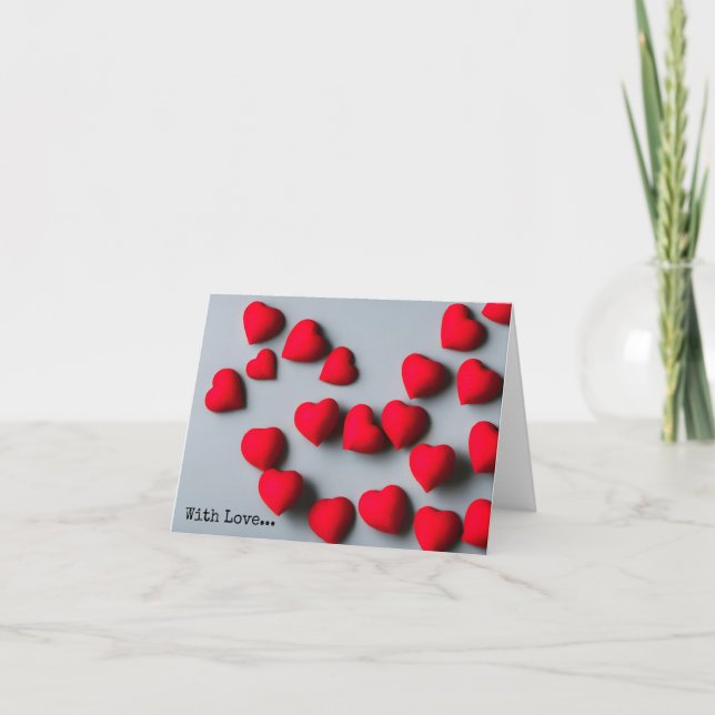 Com amor... Cartão de Festividades (Frente)