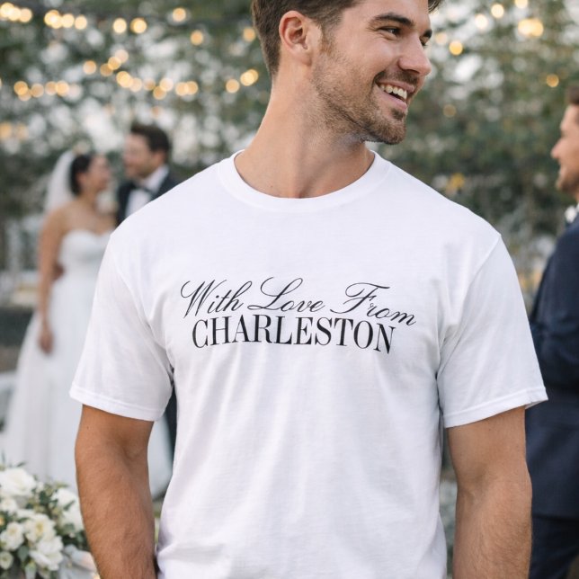 Com Amor da Cidade Personalizada Camiseta de Lança (Criador carregado)
