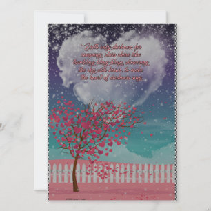 Com apenas escuridão para um cartão de saudação si