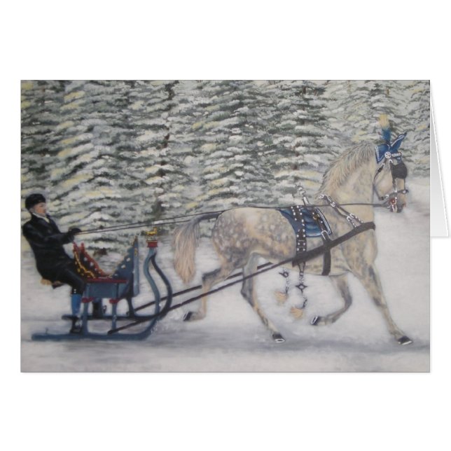 "Com as Bels" no cartão eqüino (Frente Horizontal)