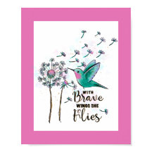 Com Asas Corajosas Ela Voa Poster