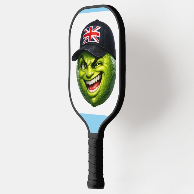 Com boné Union Jack, remo de Pickleball britânico (Left)