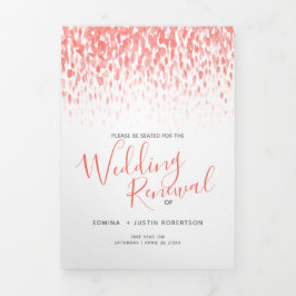 Com Borda Tripla Programa Coral da cerimônia de renovação do casame