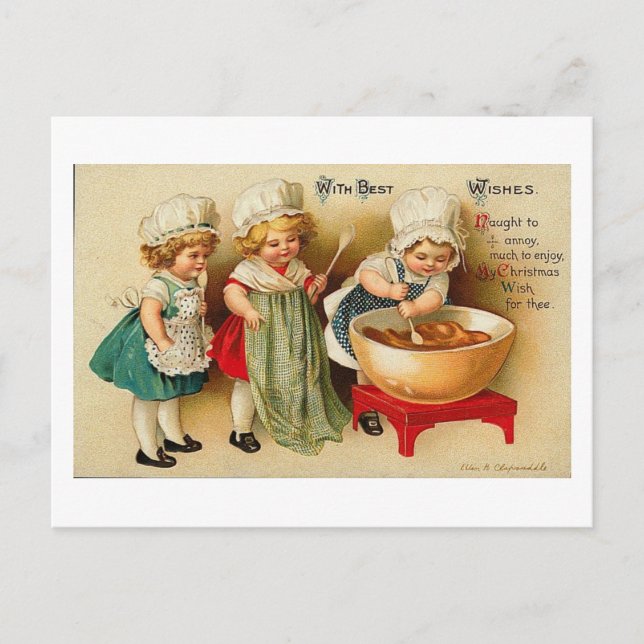 Com Cartão de Baía para Crianças de Melhor Desejo (Frente)