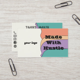 Com Cartão de visita do Criador Hustle T-Shirt