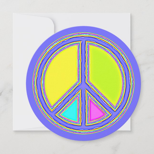 Com Cores Preenchidas Sinal de PAZ 1 (Frente)
