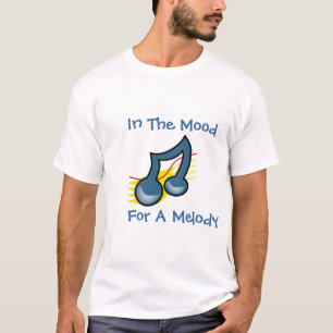 Com disposição para uma camiseta Melodia