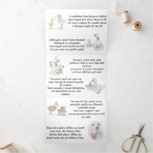 Com Dobra Tripla Cartão de Dia da Mãe (de filho)