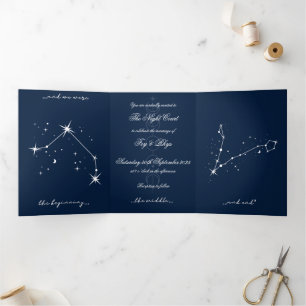 Com Dobra Tripla Convite de casamento BookTok Romantacy - Camadas/P
