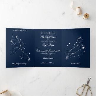 Com Dobra Tripla Convite de casamento BookTok Romantacy - Taurus/Le