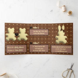 Com Dobra Tripla "Doce aterrissagem cardíaca" Convite para chá de f