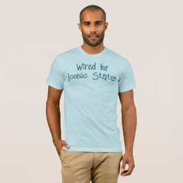 Com fios para a Camisa T de status Icônica