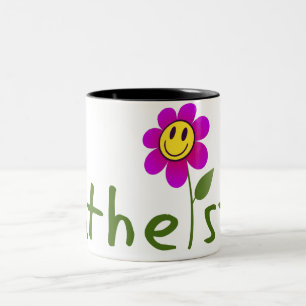 (Com flor feliz) canecas ateus