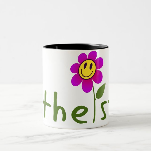 (Com flor feliz) canecas ateus (Centro)