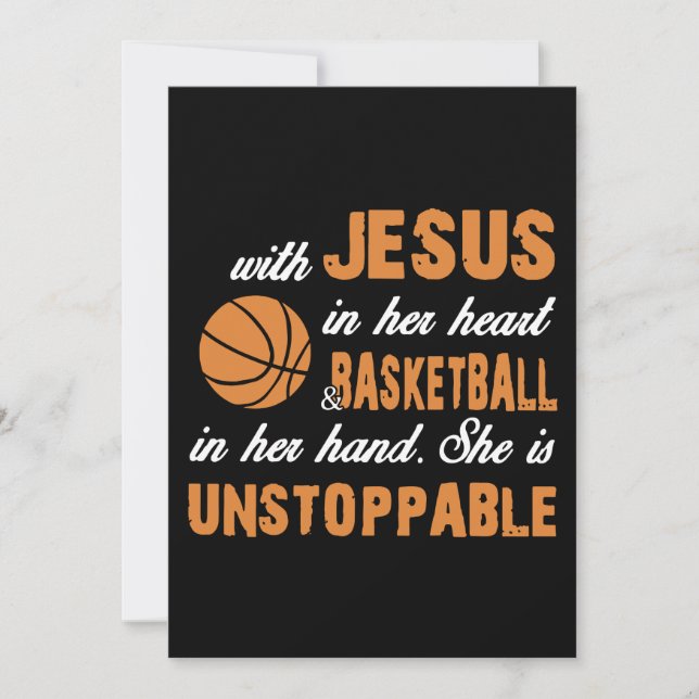 com jesus em suas camisetas de basquete cardíaca (Frente)