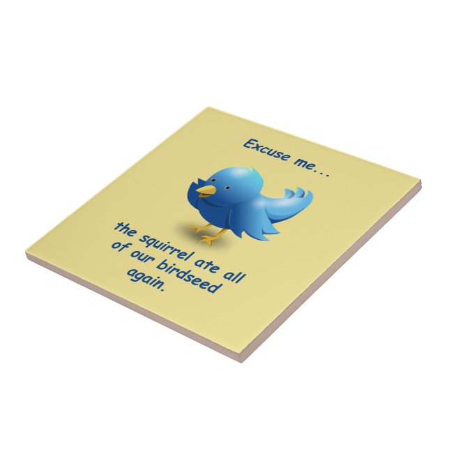 Com licença...O esquilo comeu toda a nossa semente (Lateral)