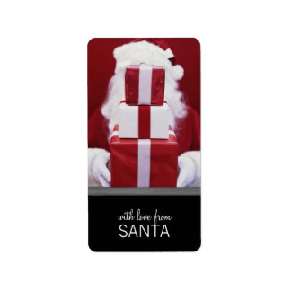 Com O Amor Das Etiquetas De Férias Dos Papais noei