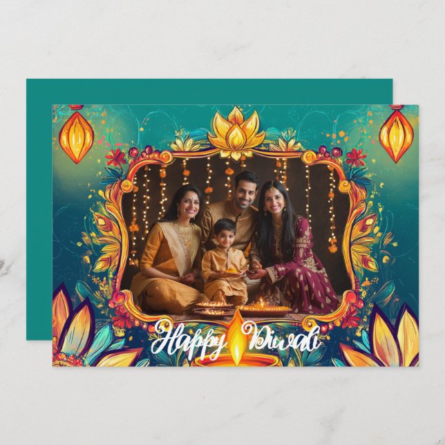 Com o Cartão Diya Dreams de Fotografia e texto per (Frente/Verso)