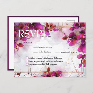 Com o menu Encantamento Fuchsia: Aquarela