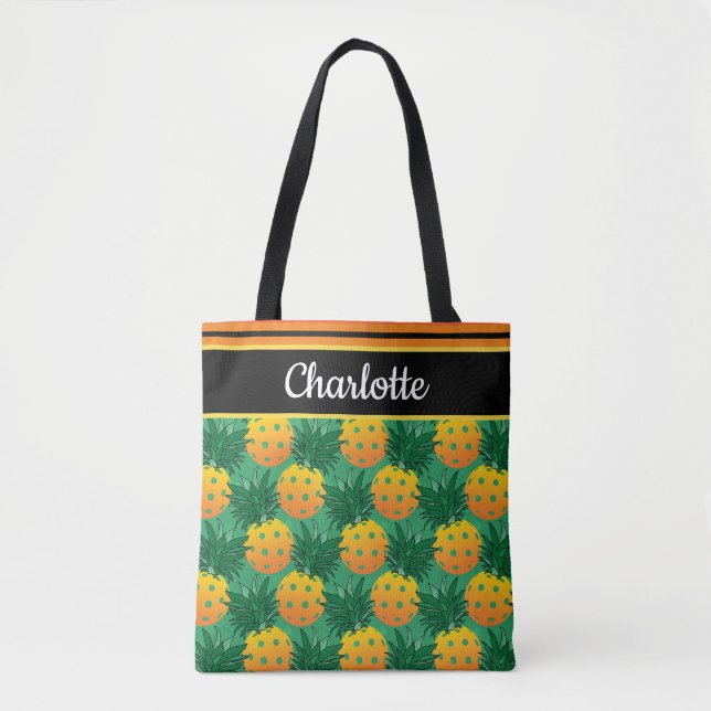 Com o nome de bolsa de tote de abacaxi (Frente)