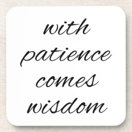 Com Paciência Porta-copos de Plástico Rígido