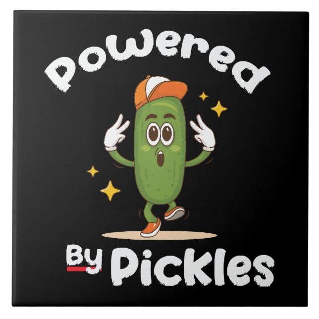Com Poder de Picles Comida Picles Engraçado (Frente)