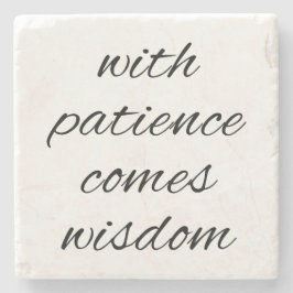 Com Porta copos de Pedra Marble da Paciência