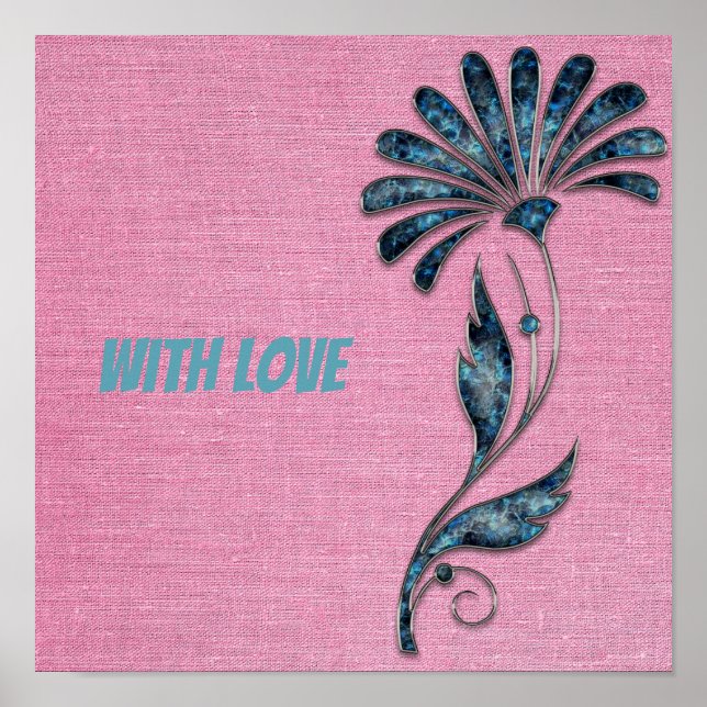 Com poster de amor. (Frente)