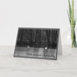 Com simpatia a mais profunda - cartão dos pêsame