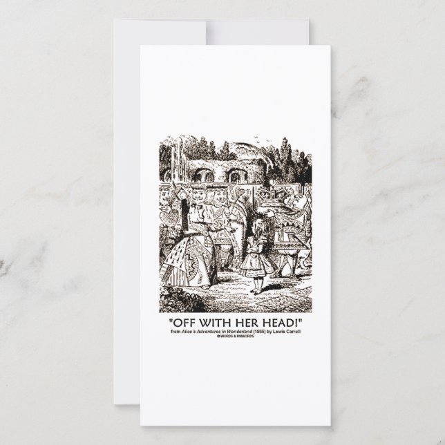 Com Sua Cabeça Maravilha Alice Queen (Frente)