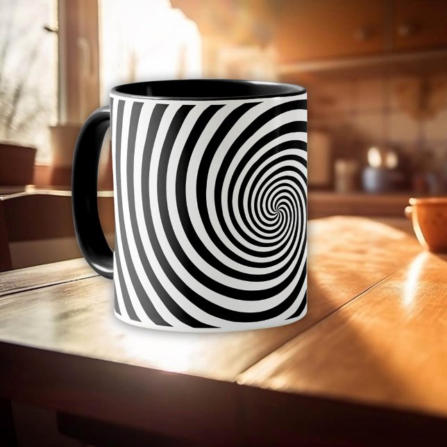 Com uma caneca da manhã difícil (Brighten up your mornings with this bold coffee mug.)