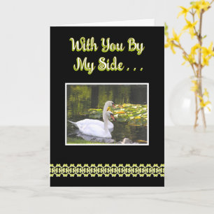 "Com Você Do Meu Lado..." 2 Swans, Cartão De Anive