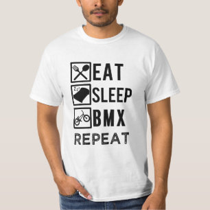 Coma a camisa biking engraçada dos homens da