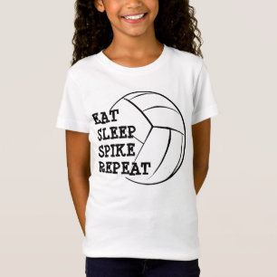 Coma a camisa do voleibol da repetição do ponto