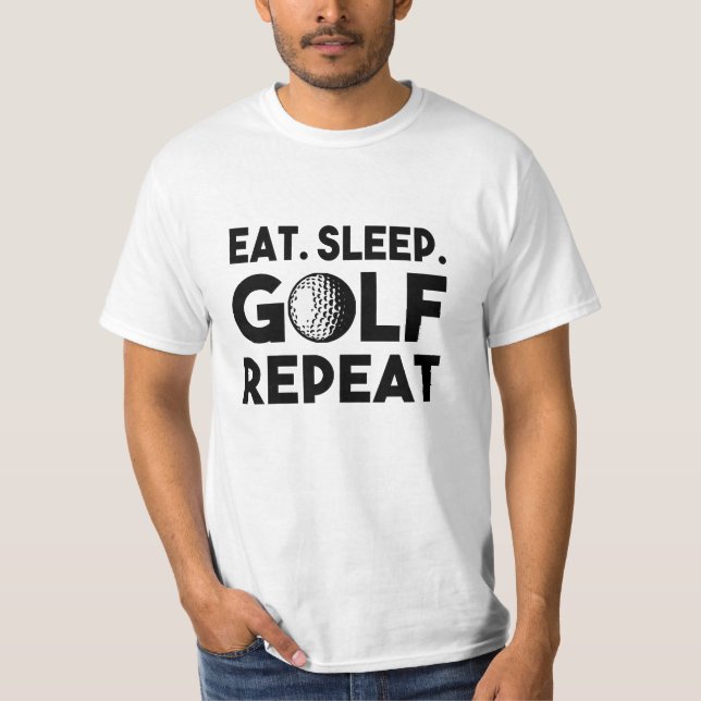 Coma a camisa engraçada do jogador de golfe da (Frente)