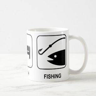 Coma a caneca da pesca do sono