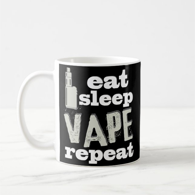 Coma a caneca de café engraçada de Vaper da (Esquerda)