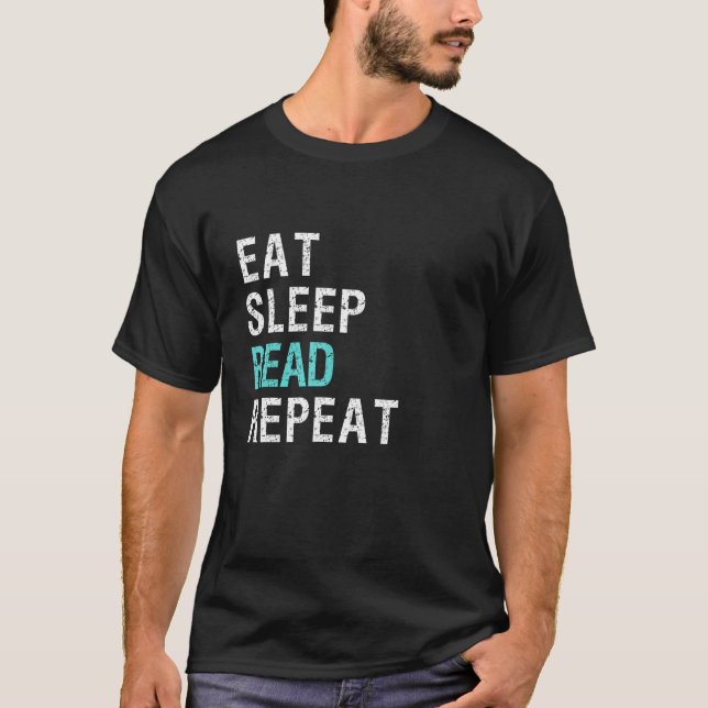 Coma a dormir Leia a Camisa T Repetida (Frente)