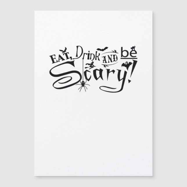 Coma, Beba E Seja Assustador Casual Simples (Frente)