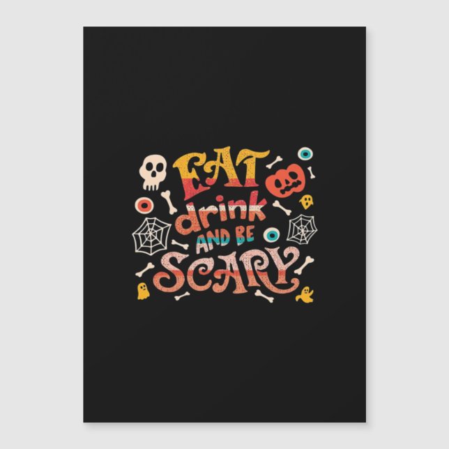 Coma Beba E Seja Assustador Roupas De Halloween En (Frente)