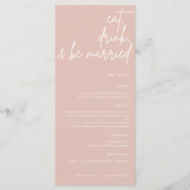 Coma, Beba E Seja Casado No Menu De Casamento De S