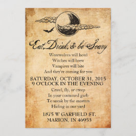 Coma, beba, e seja convite assustador do Dia das