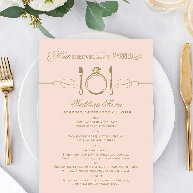 Coma Bebida e Casem-se com Blush e Casamento Antiq (Criador carregado)