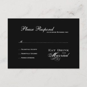 Coma Bebida e seja casado com rsvp